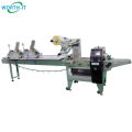 Horizontal packing wrapper Flow pack machine with 2 card feeders